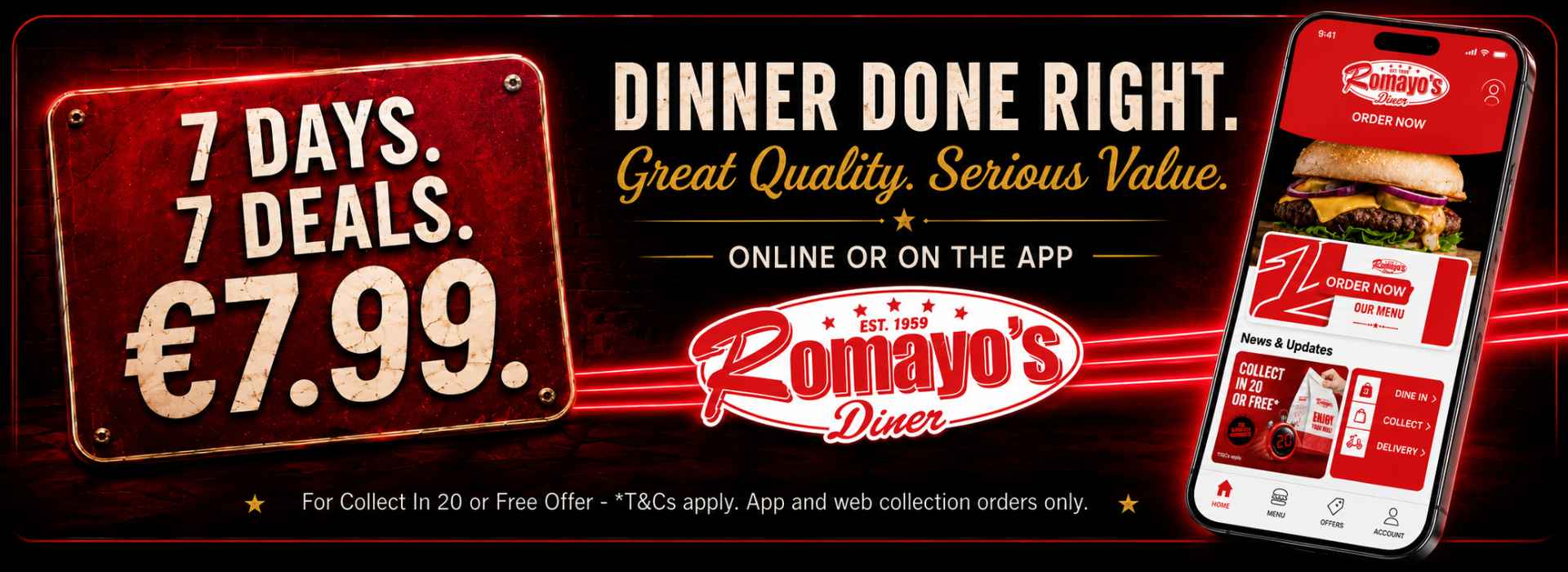 7.99 daily dinner deal desktop banners
