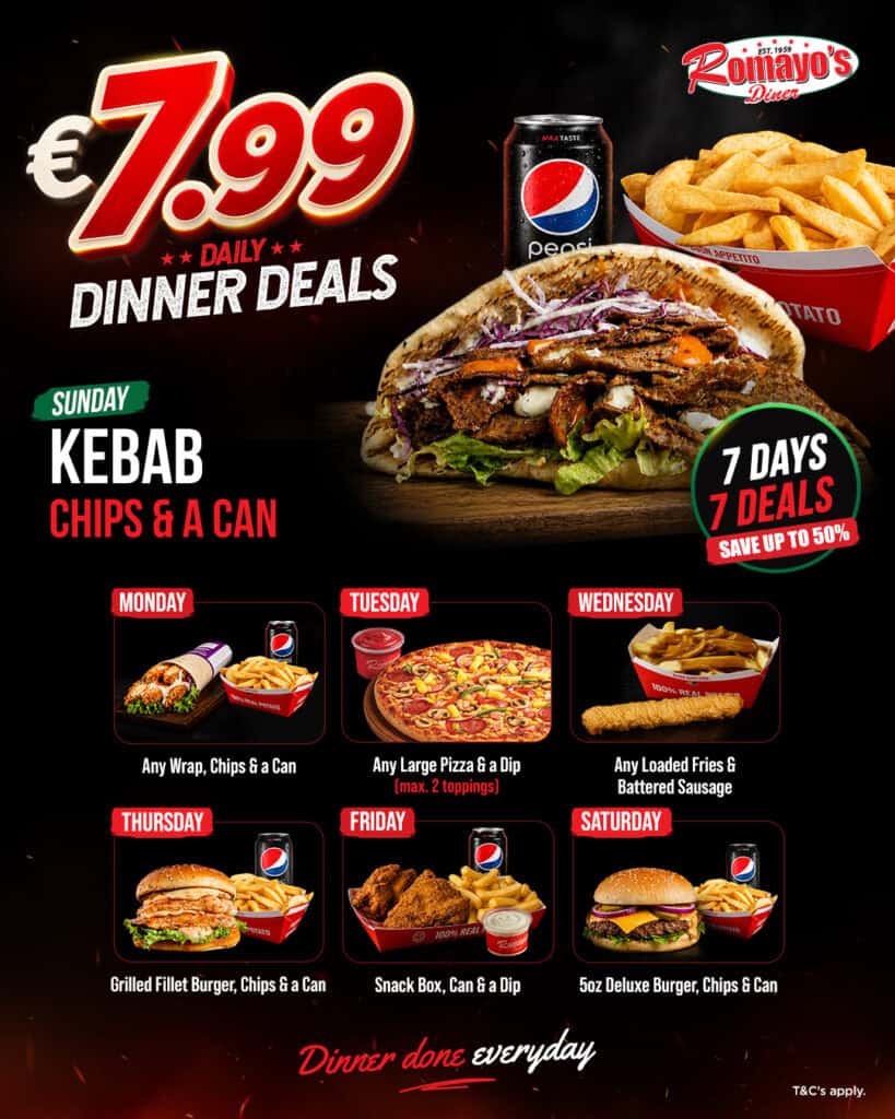 romayos 7.99 dinner done hero static static master 7 days