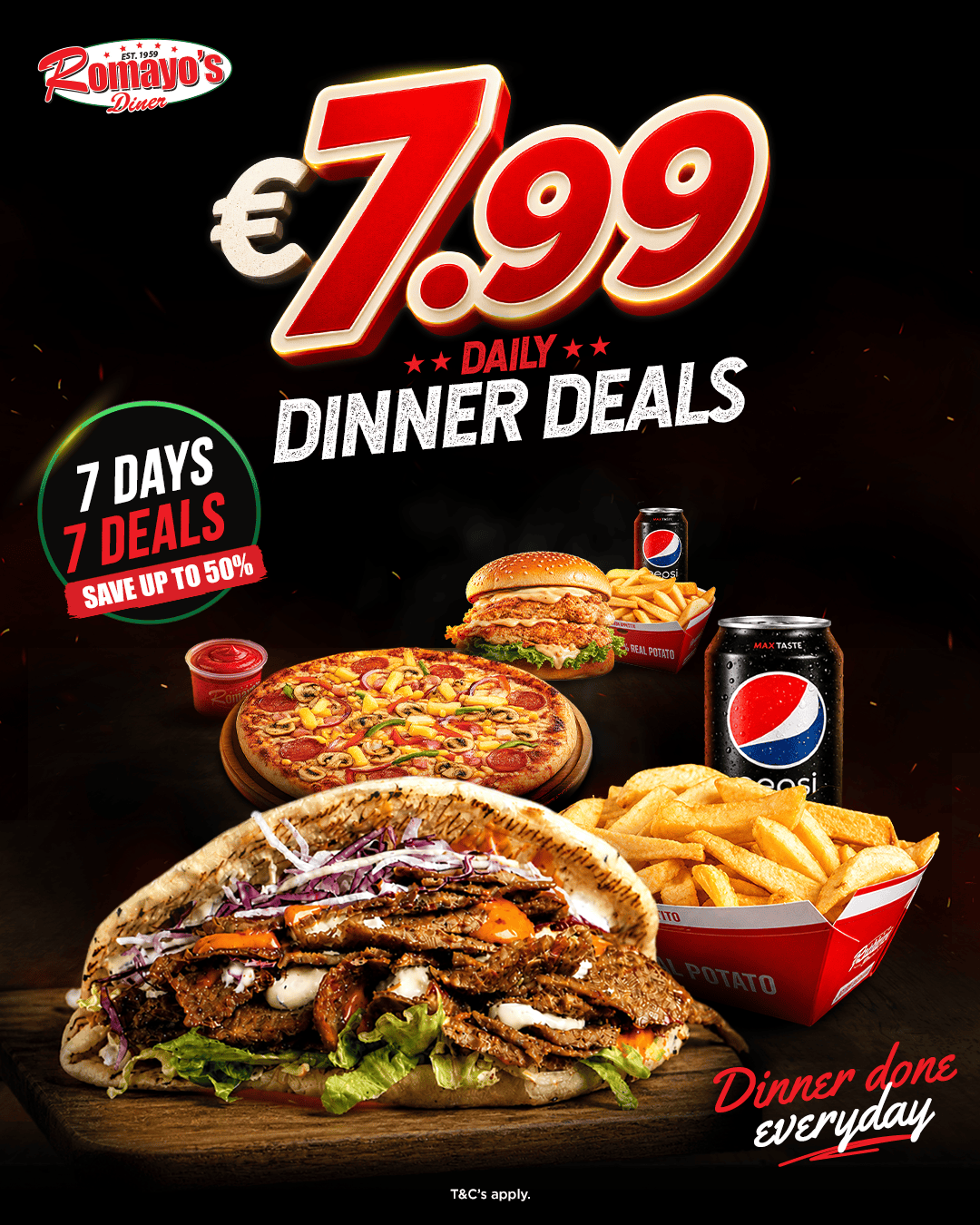 romayos 7.99 dinner done hero static static master hero